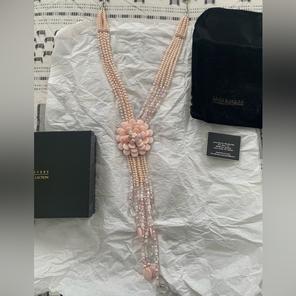 Joan Rivers Pink Starlet Style 20” Necklace w/ Extender